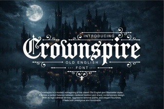Crownspire Font Design and Creative Project Ideas