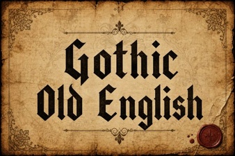 Gothic Old English Font Design Ideas