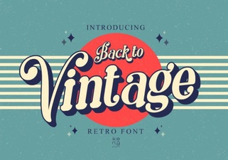 Back to Vintage Font Design Trends 2024