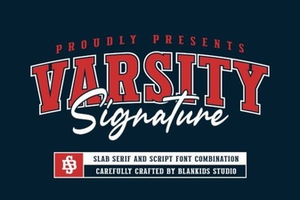Varsity Signature Font Design Ideas and Uses