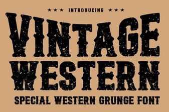 Vintage Western Font for Unique Design Projects