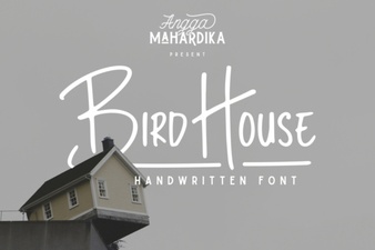 Bird House Font Design Ideas and Projects