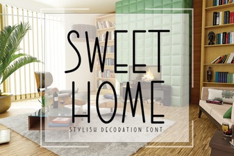 Sweet Home Font Design Ideas