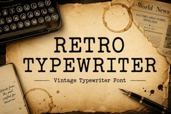 Retro Typewriter Font Design Ideas and Uses
